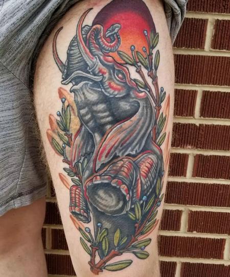 Tattoos - Cody Cook Elephant - 144520